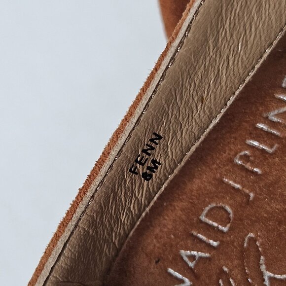 Donald J Pliner Shoes Womens 8 Fenn Strappy Wedge Sandals Caramel Brown Suede - Picture 7 of 10